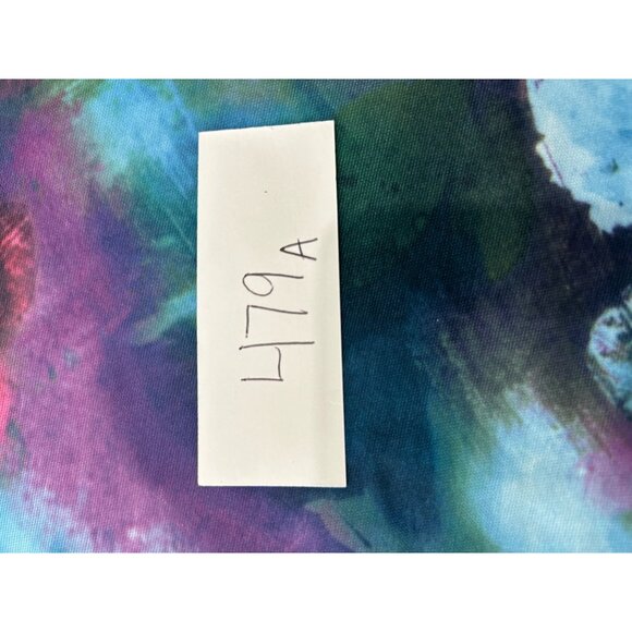 Anthony Richards Floral Multicolor Short Sleeve Dress With Ruffled Collar Sz M - Picture 9 of 10